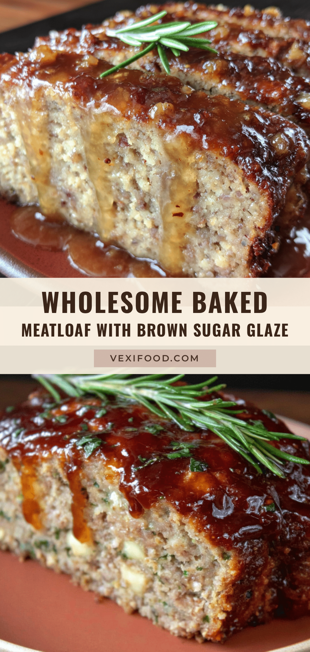 wholesome baked meatloaf with brown sugar glaze recipe