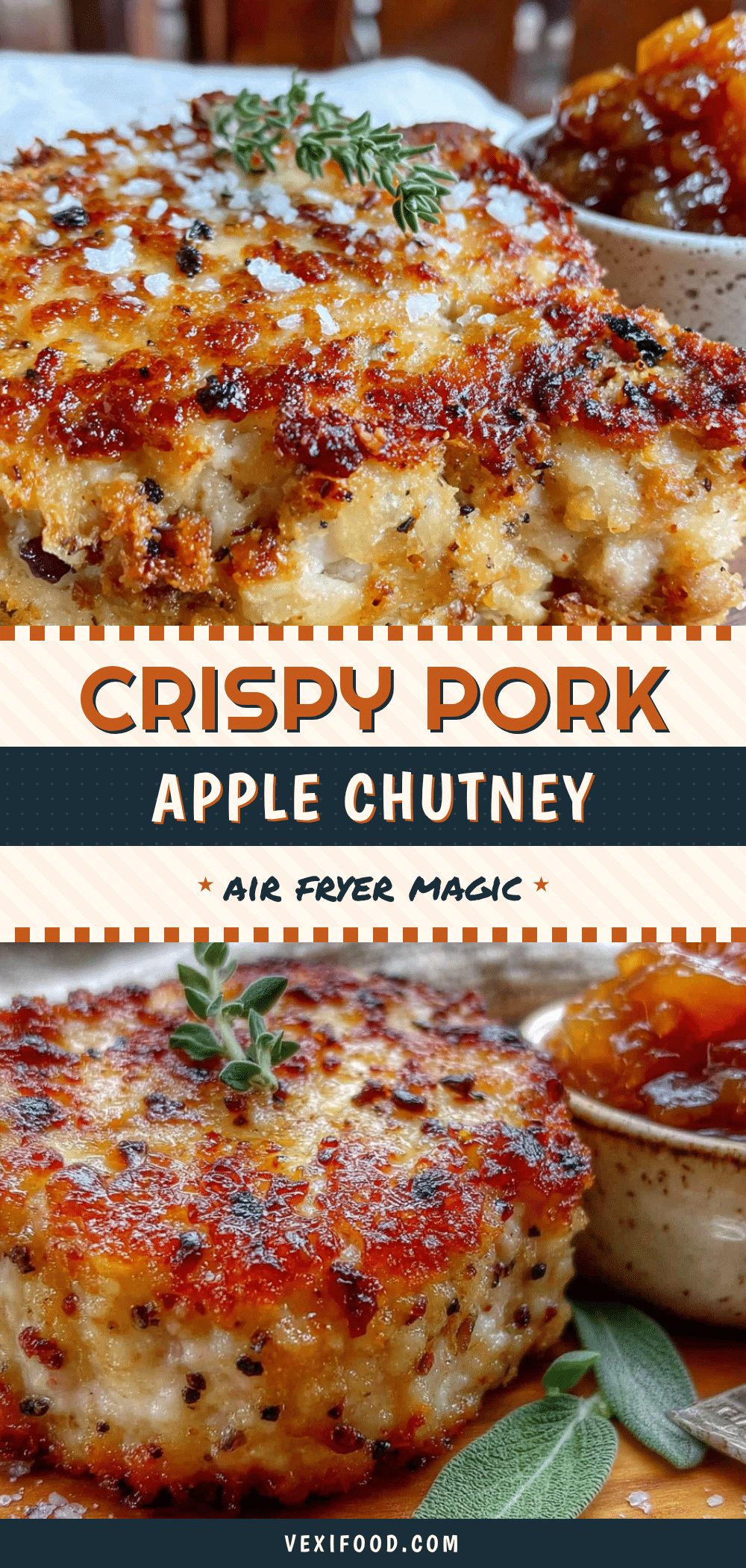 air fryer pork chops with apple chutney recipe