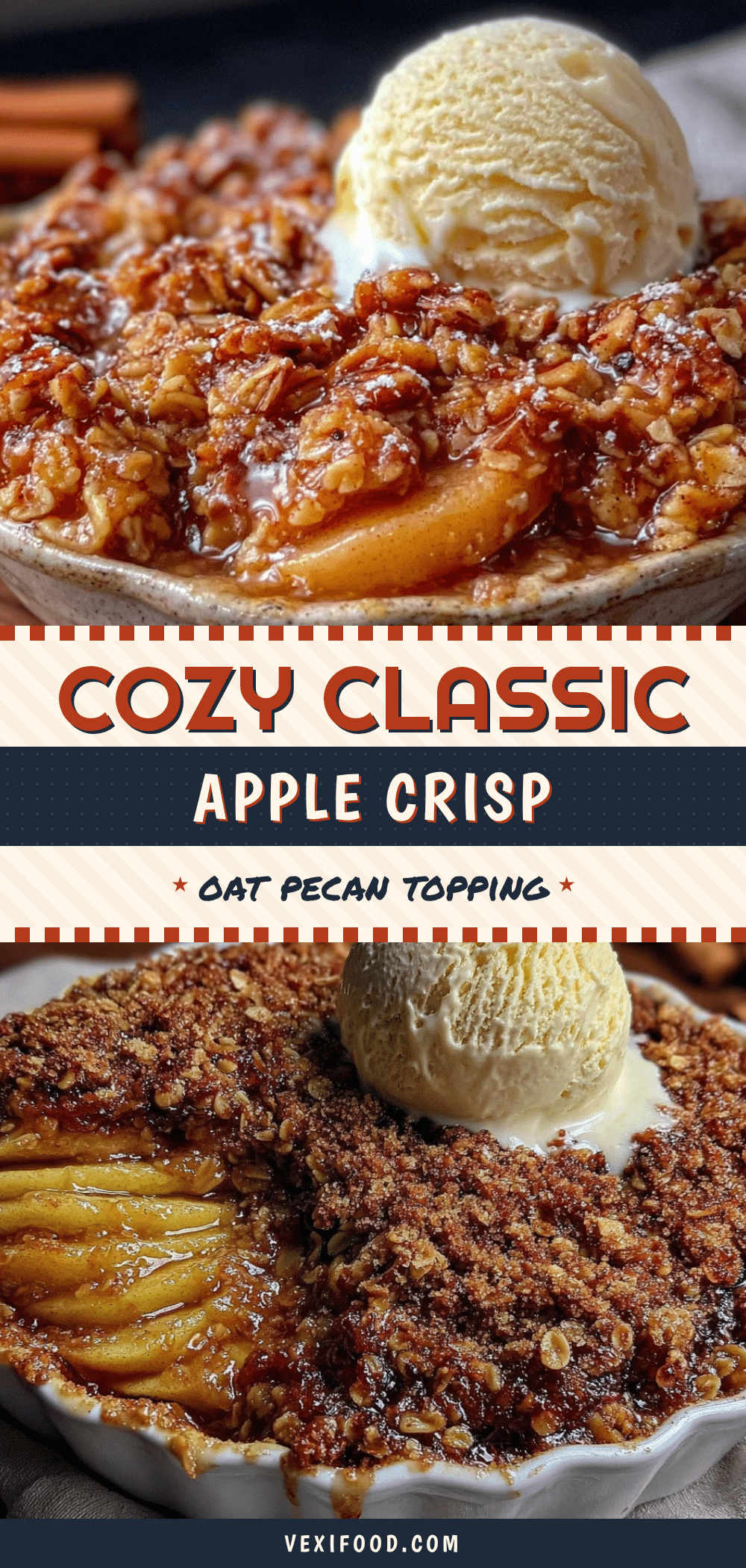 apple crisp with oat pecan topping recipe