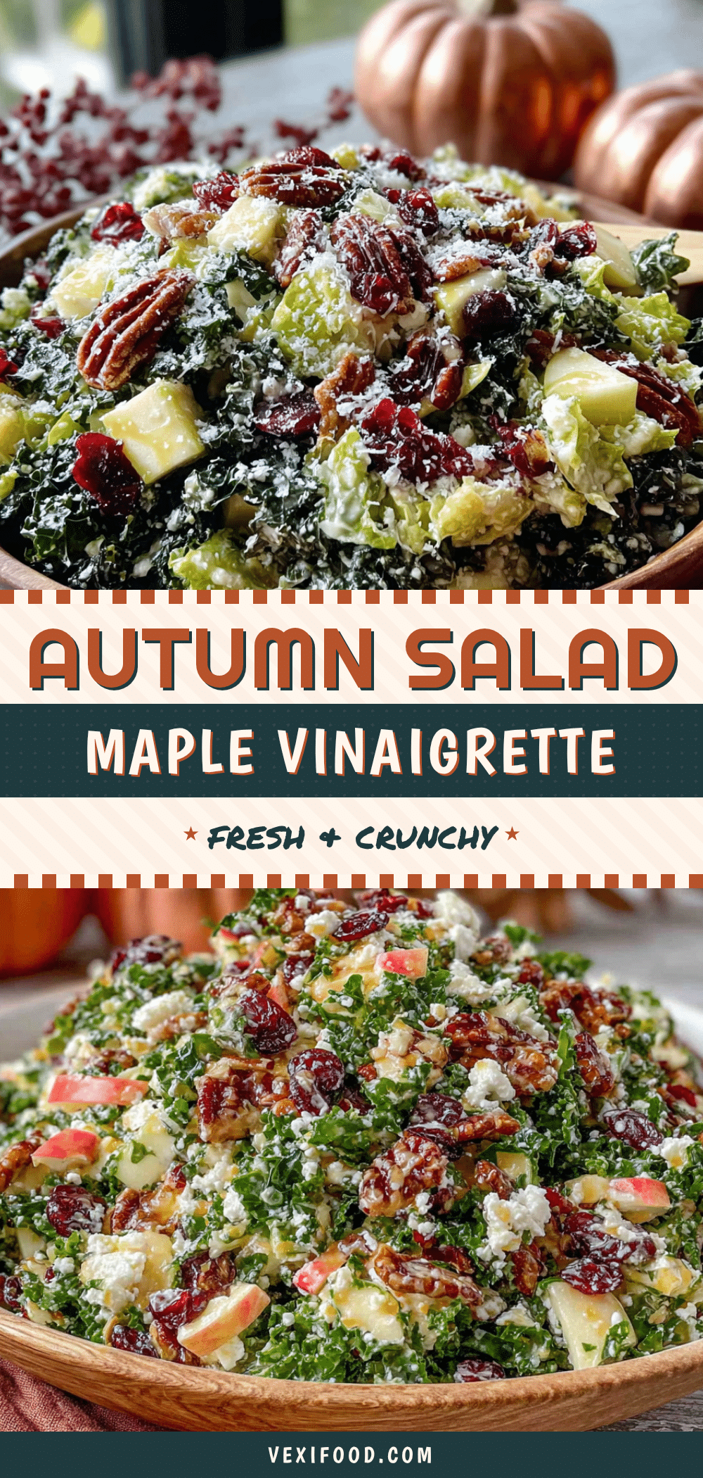 autumn chopped salad with maple vinaigrette recipe