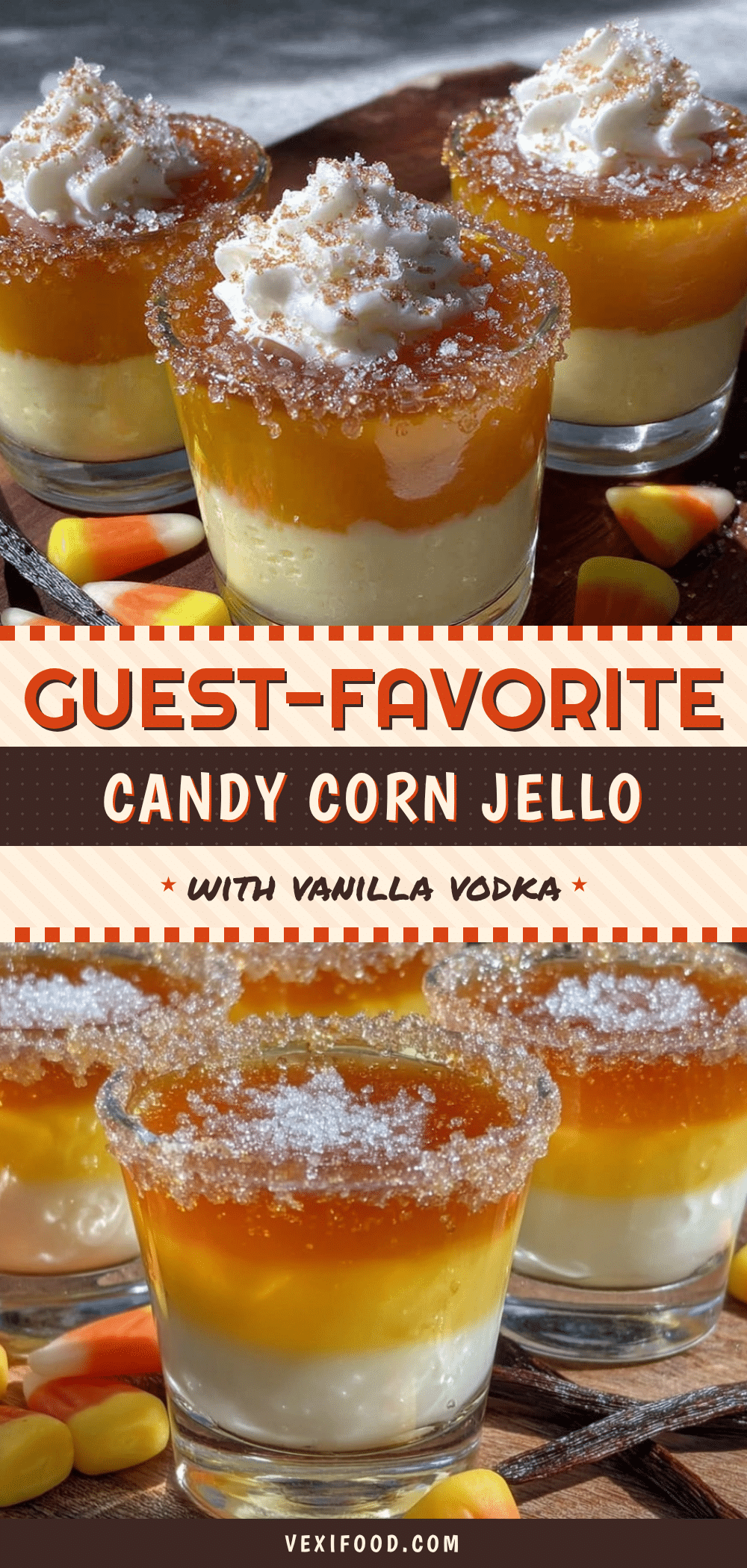 candy corn jello shots recipe