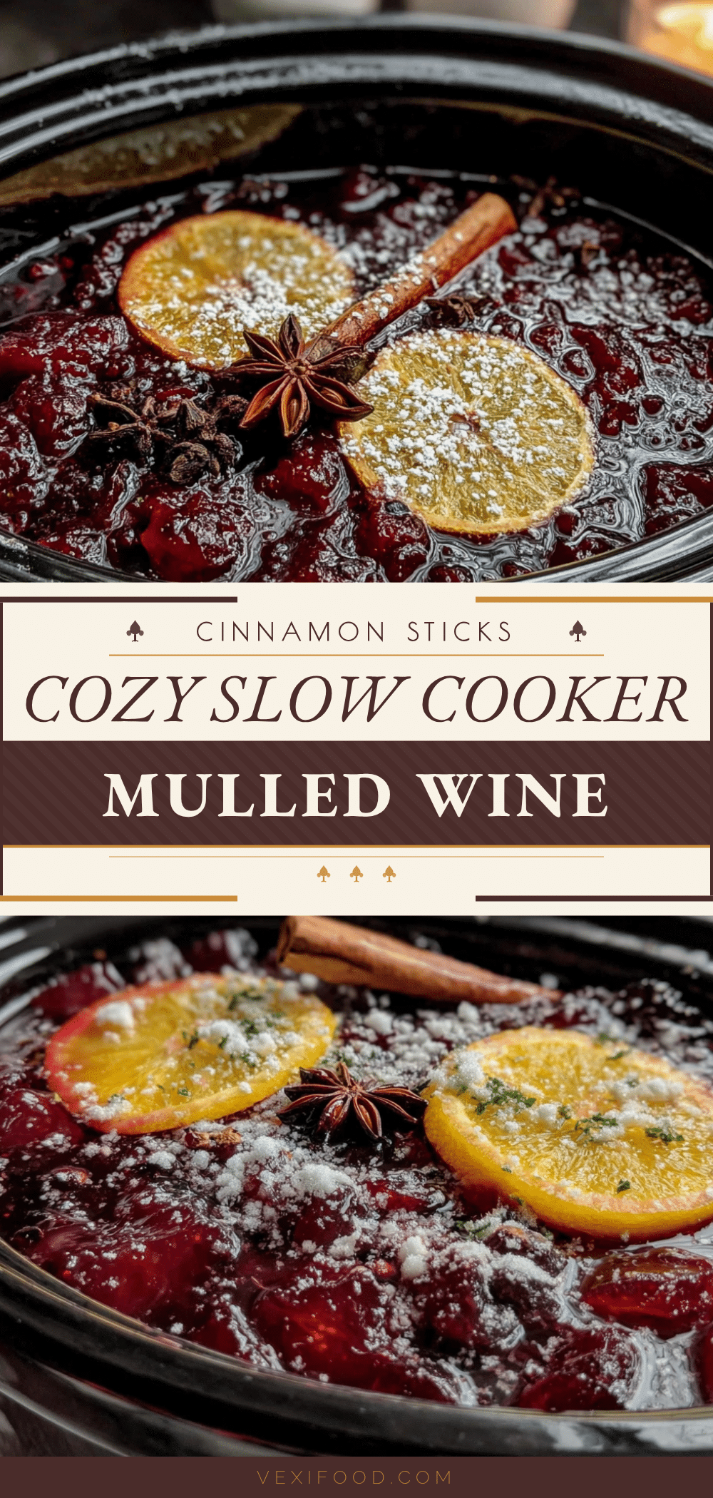 cozy slow cooker mulled wine with cinnamon sticks recipe