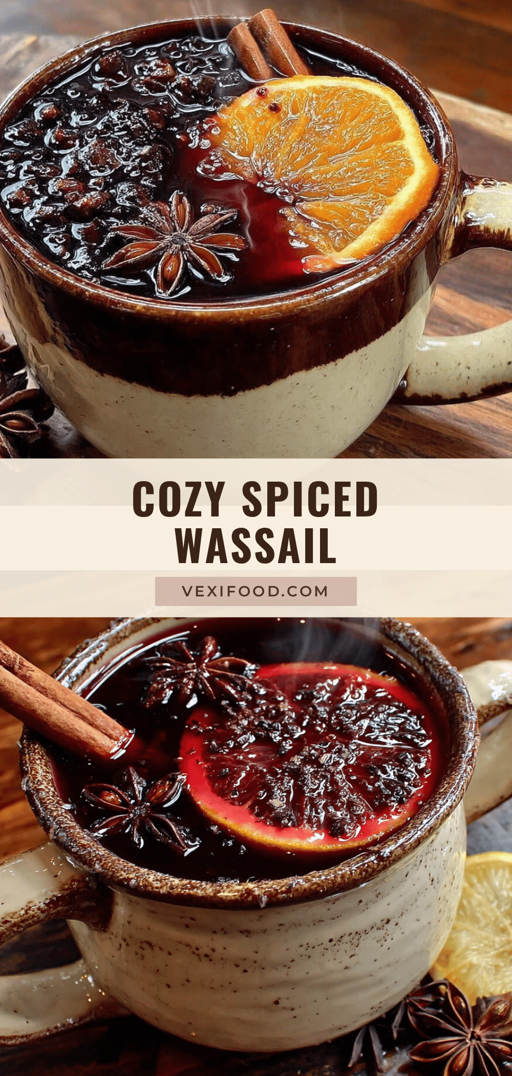 cozy spiced wassail with orange recipe
