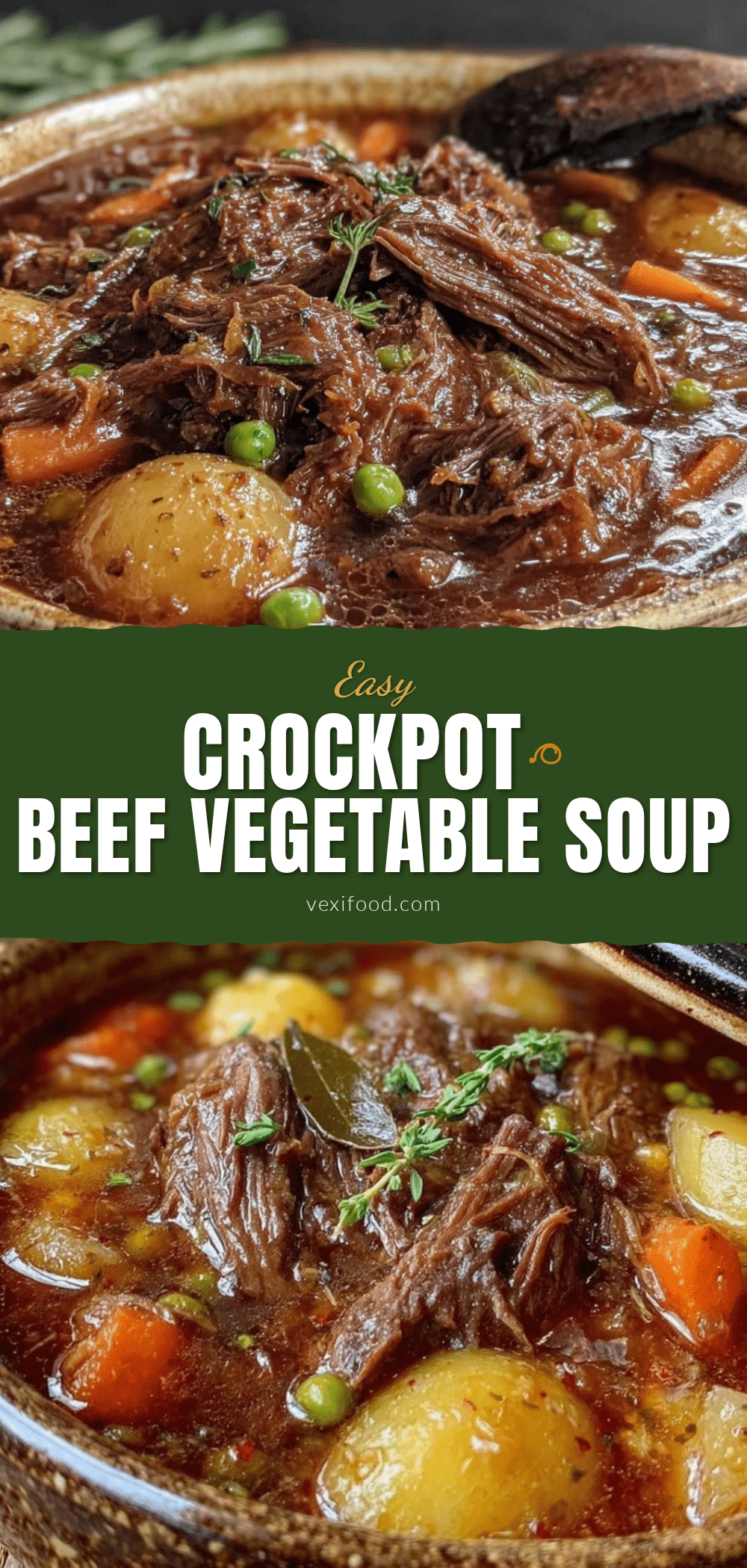 crockpot beef vegetable soup recipe