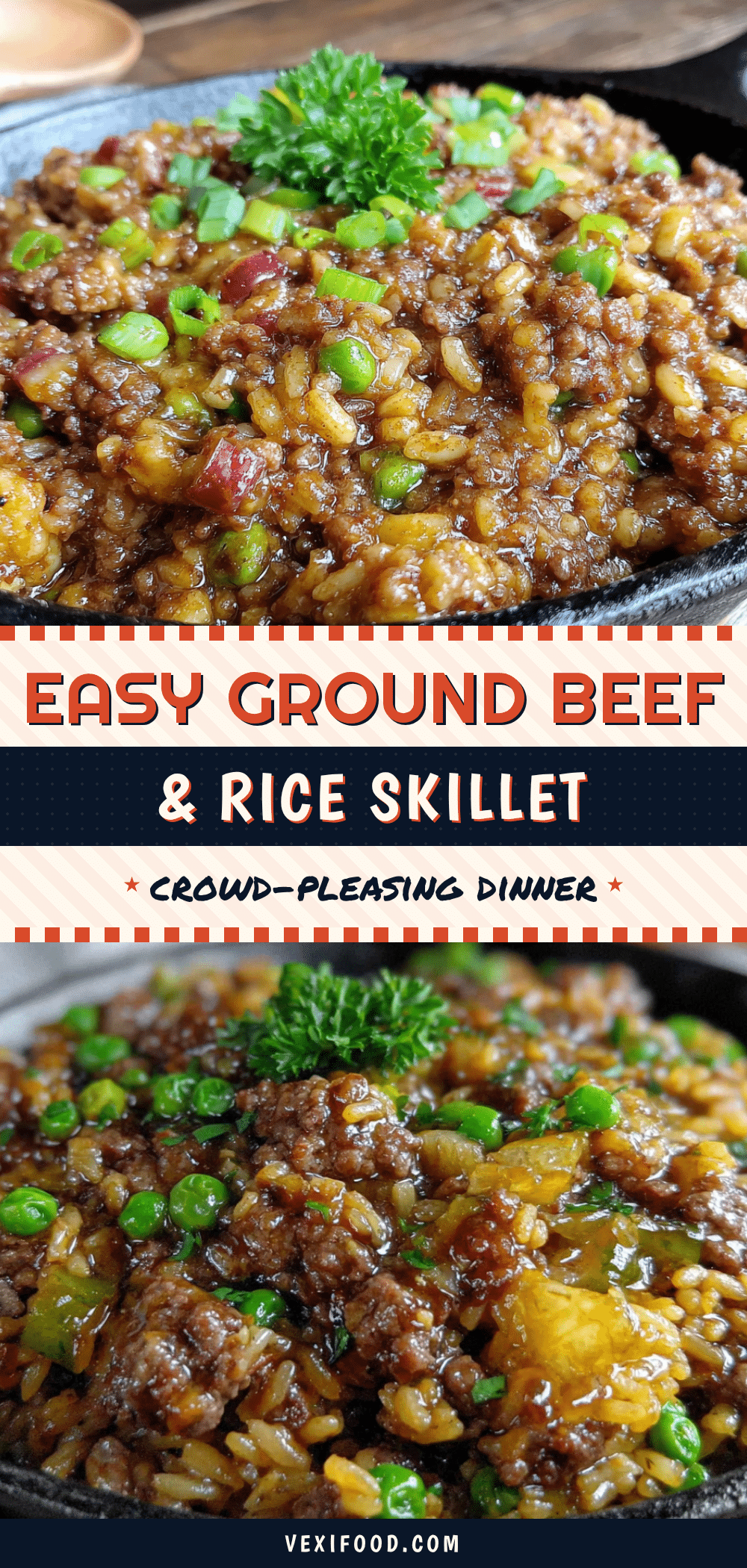 easy ground beef and rice skillet recipe
