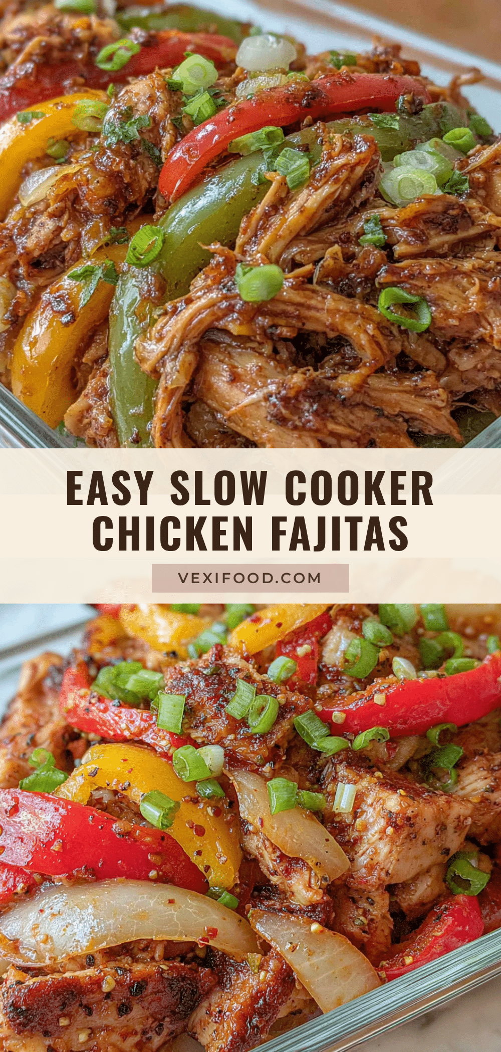 easy slow cooker chicken fajitas recipe