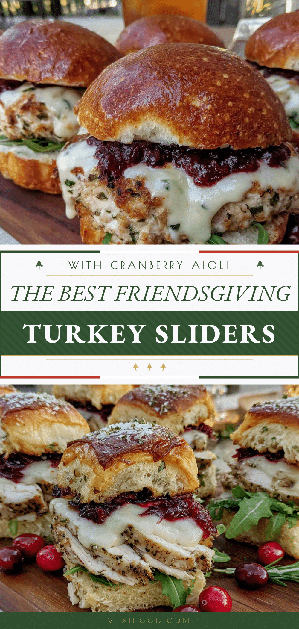 Friendsgiving turkey sliders with cranberry aioli recipe