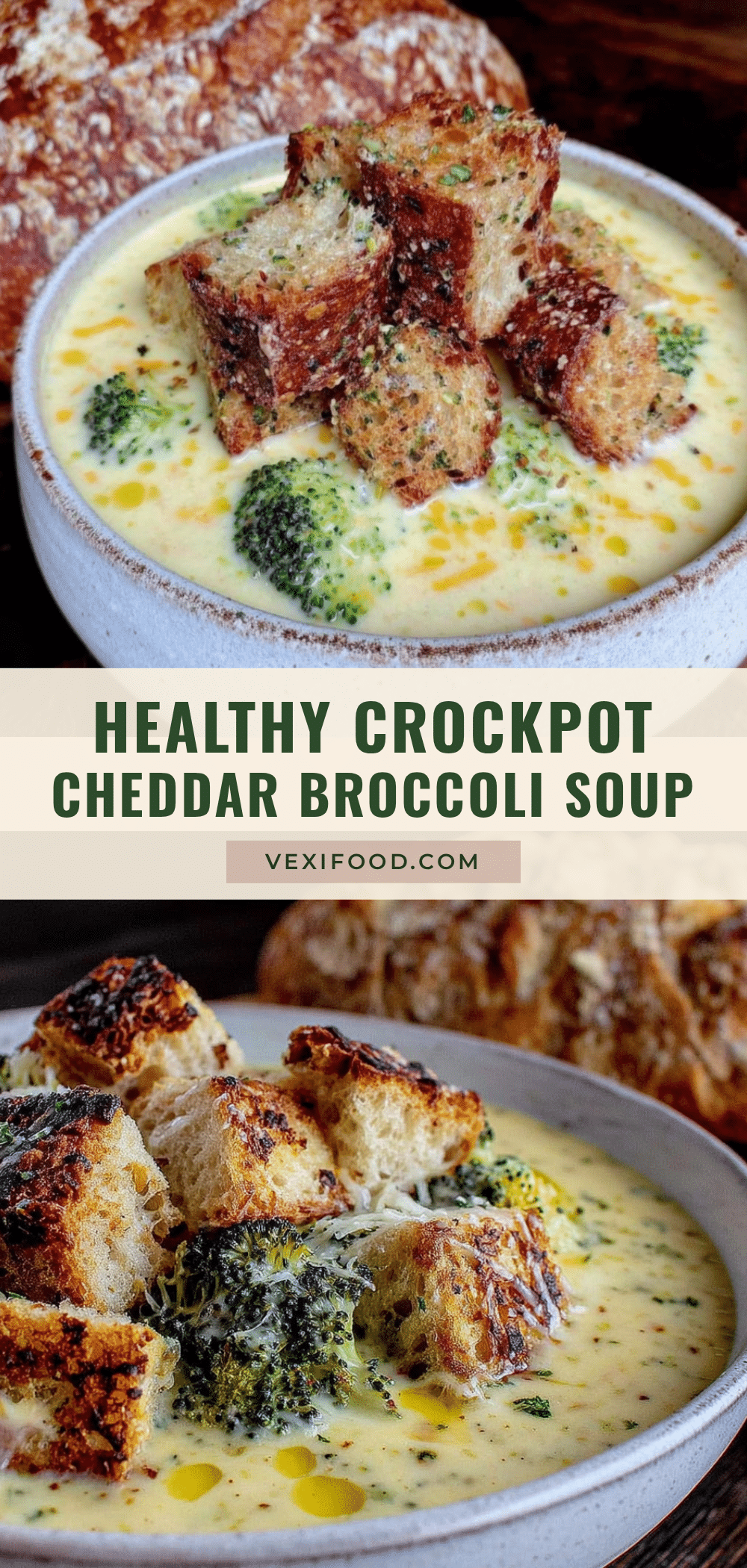 healthy crockpot cheddar broccoli soup recipe