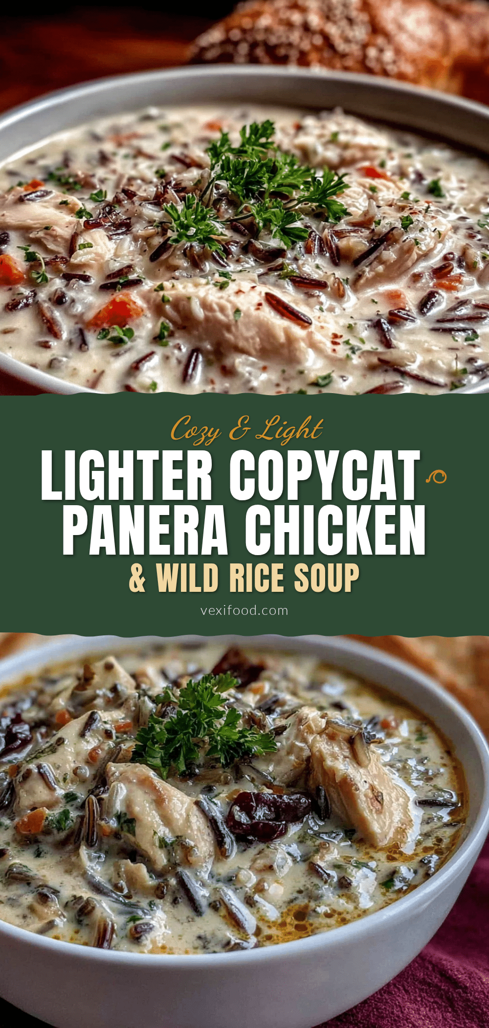 lighter copycat panera chicken and wild rice soup recipe