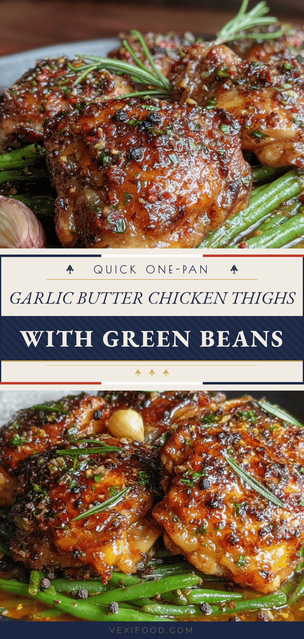 one-pan garlic butter chicken thighs recipe