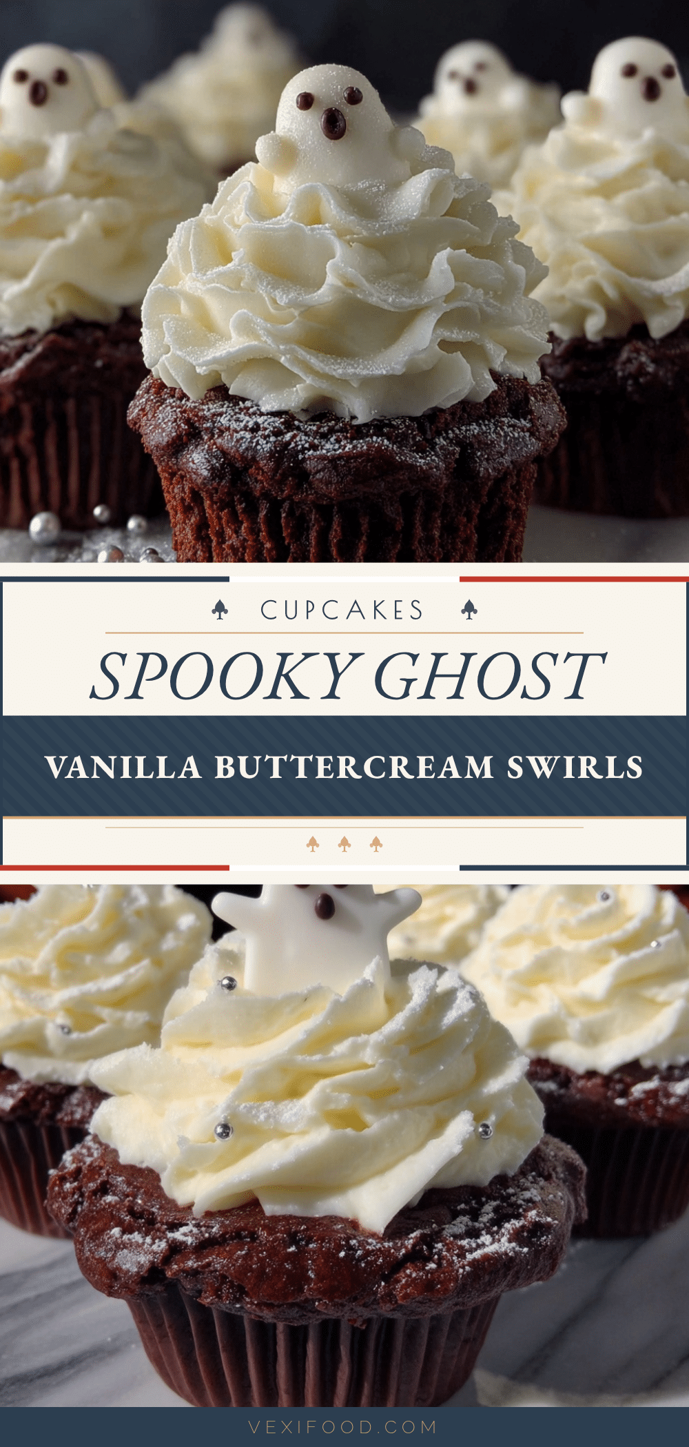 spooky ghost cupcakes recipe