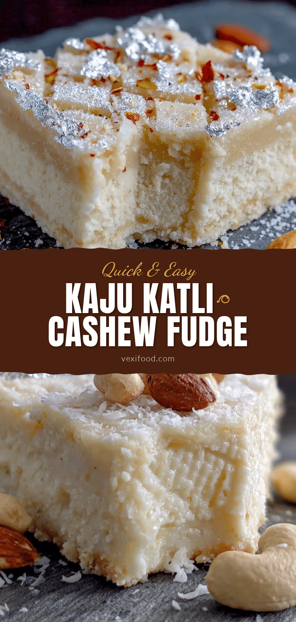 4-ingredient kaju katli recipe