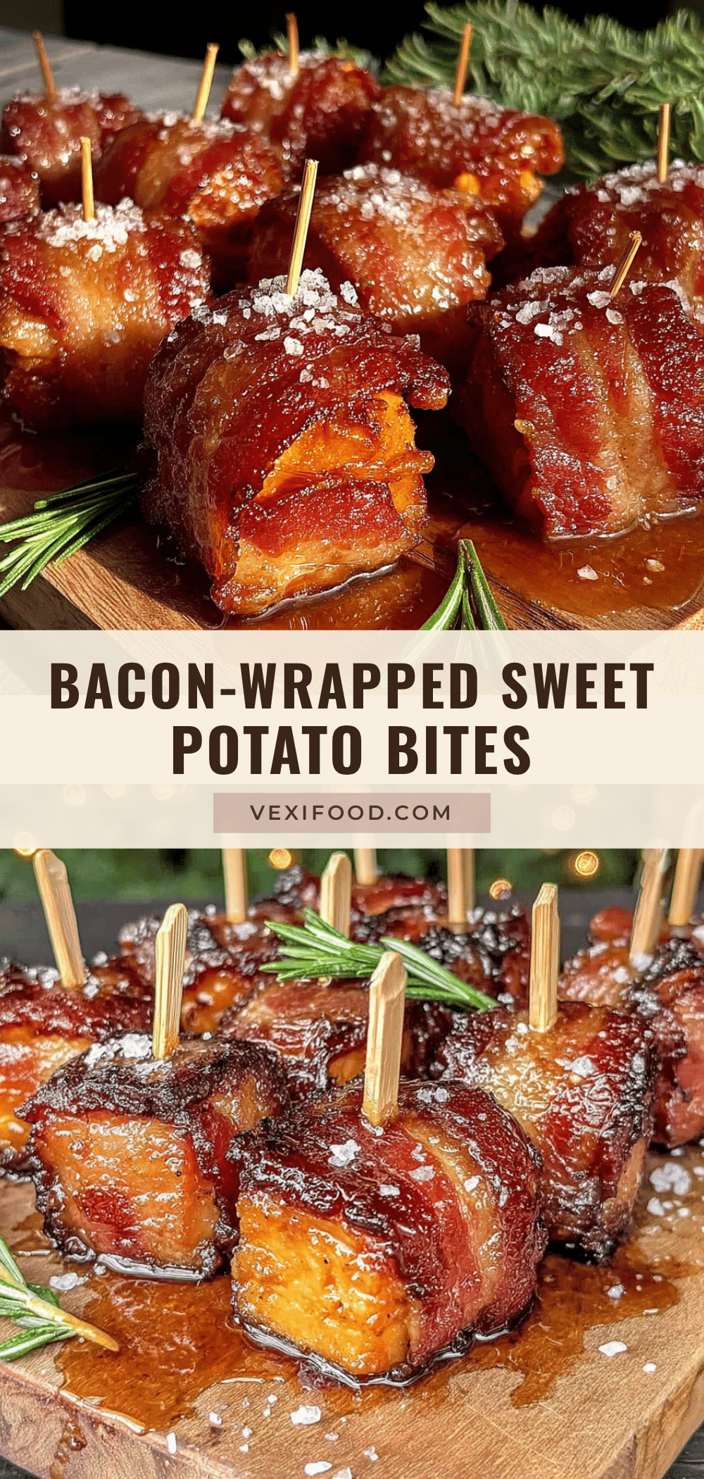 bacon-wrapped sweet potato bites recipe