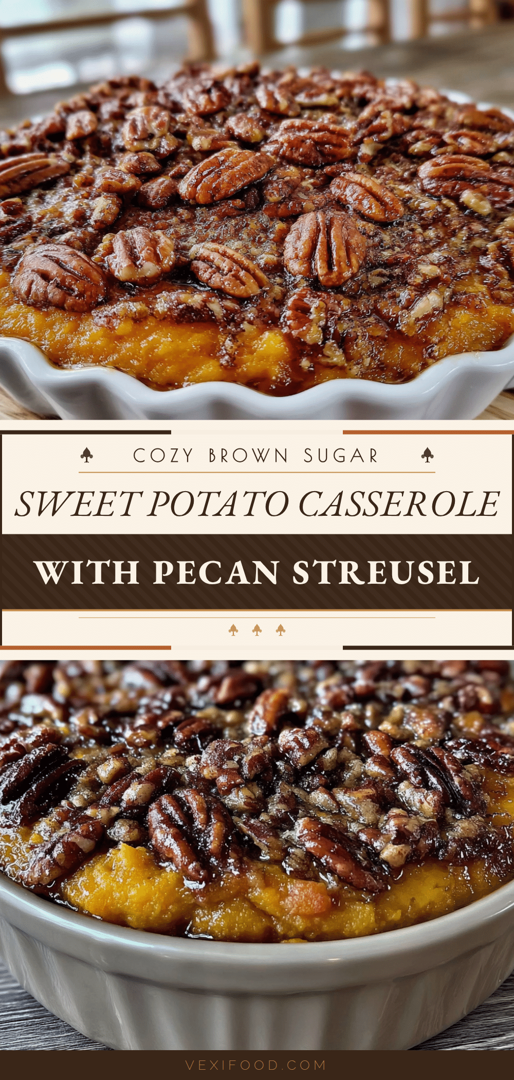 brown sugar sweet potato casserole with pecan streusel recipe
