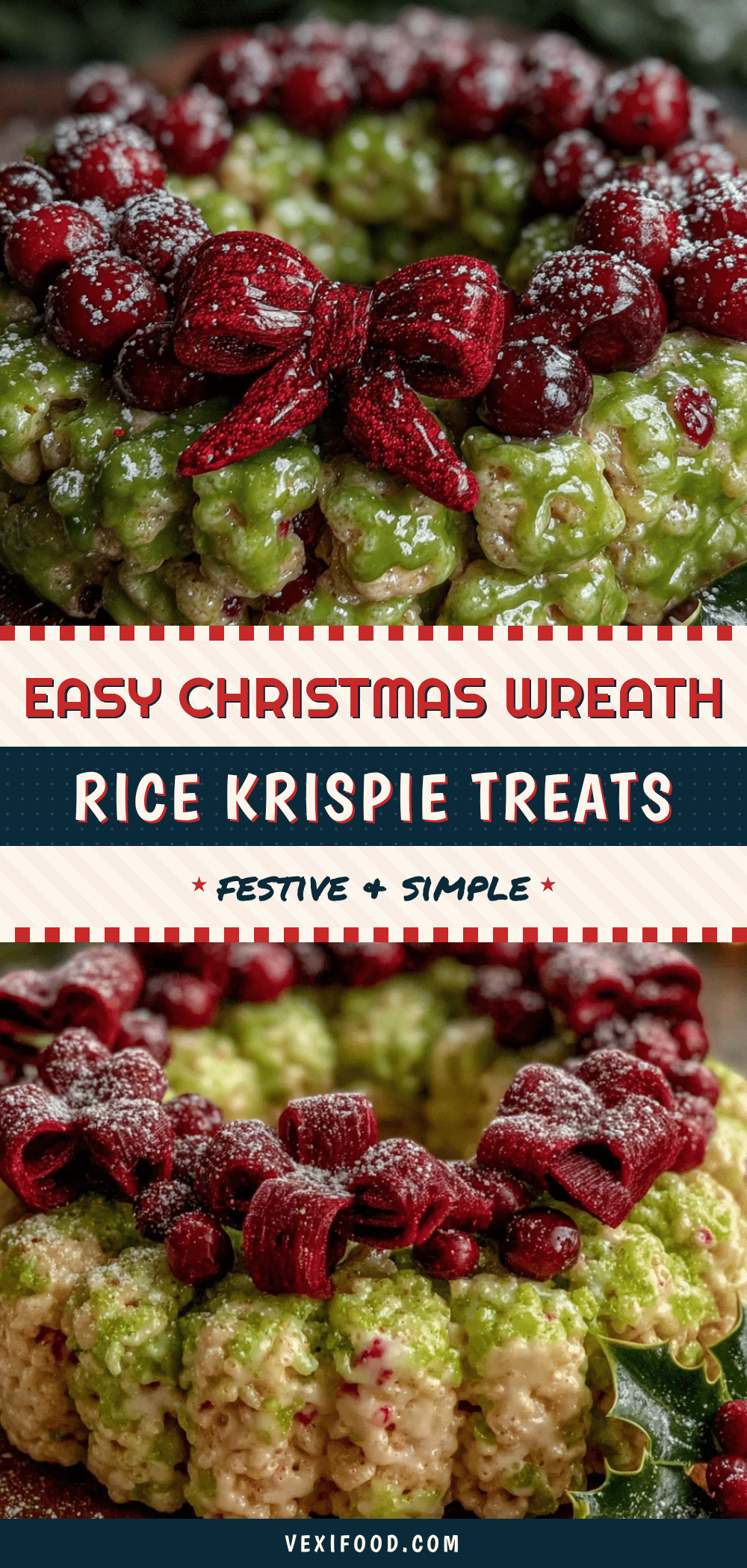 christmas wreath rice krispie treats recipe