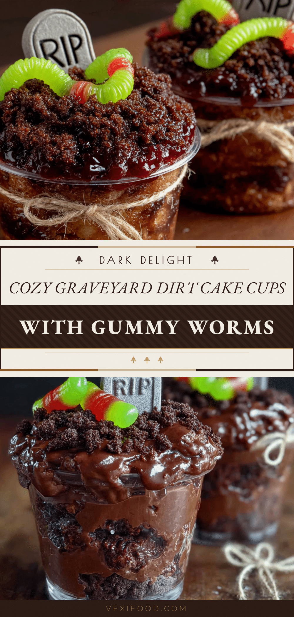cozy graveyard dirt cake cups recipe
