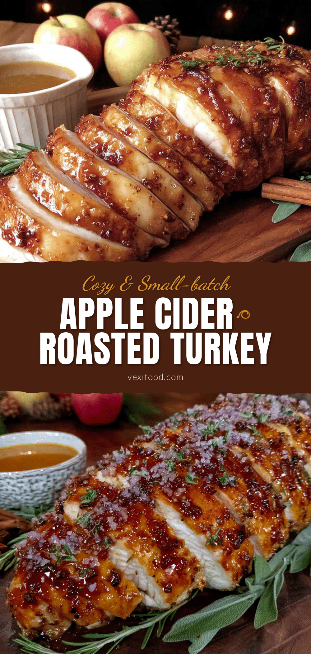cozy small-batch apple cider roasted turkey breast recipe