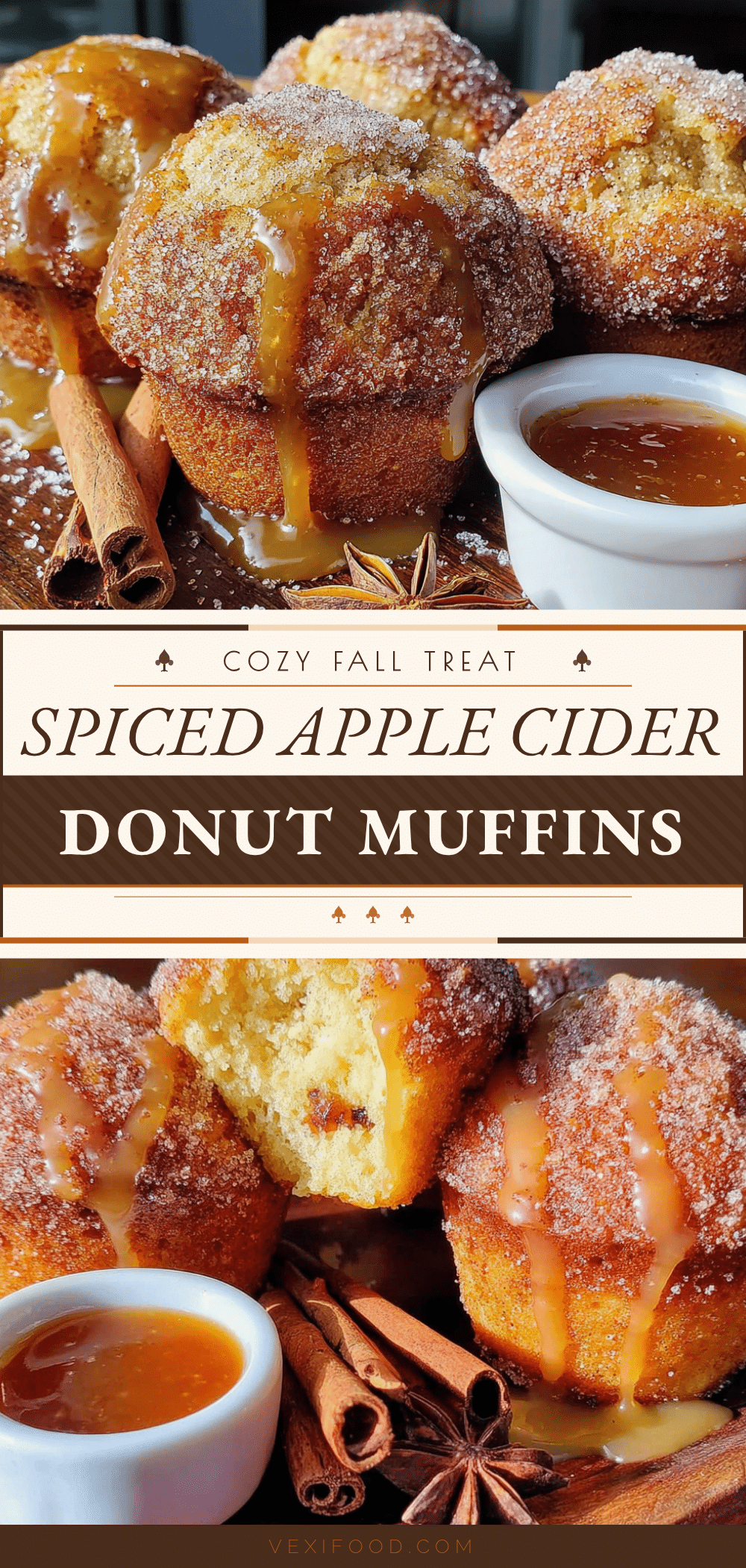 cozy spiced apple cider donut muffins recipe