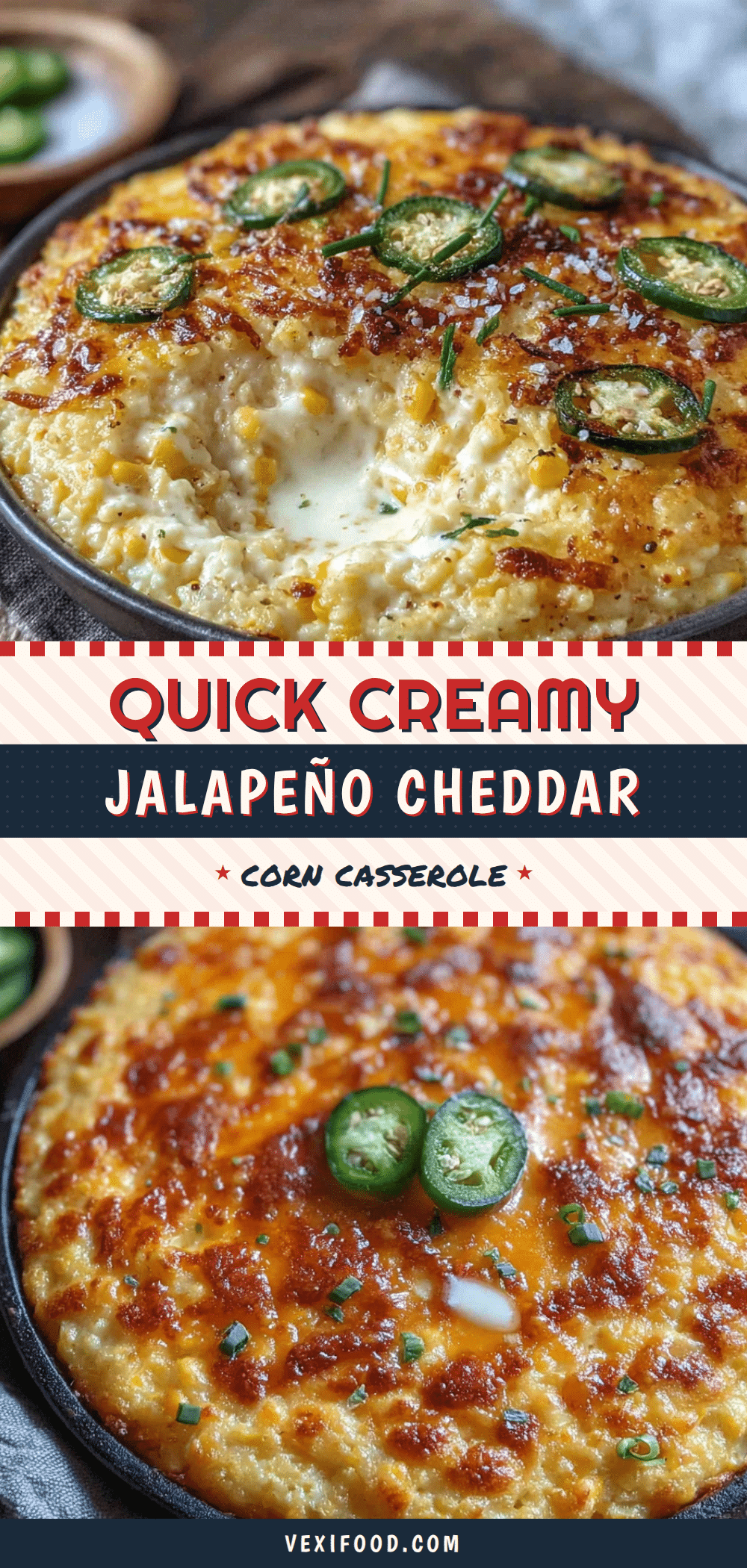 creamy jalapeno cheddar corn casserole recipe