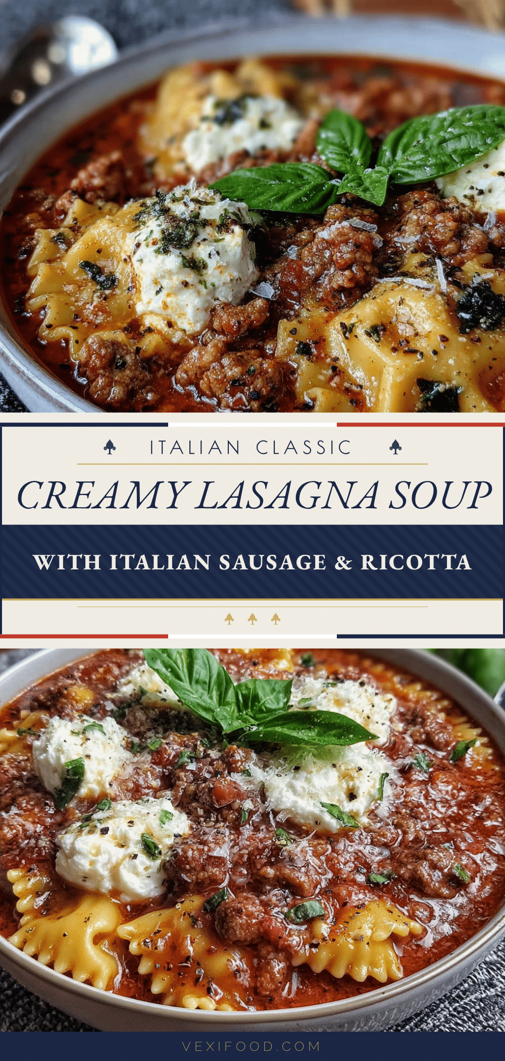 creamy lasagna soup with italian sausage recipe