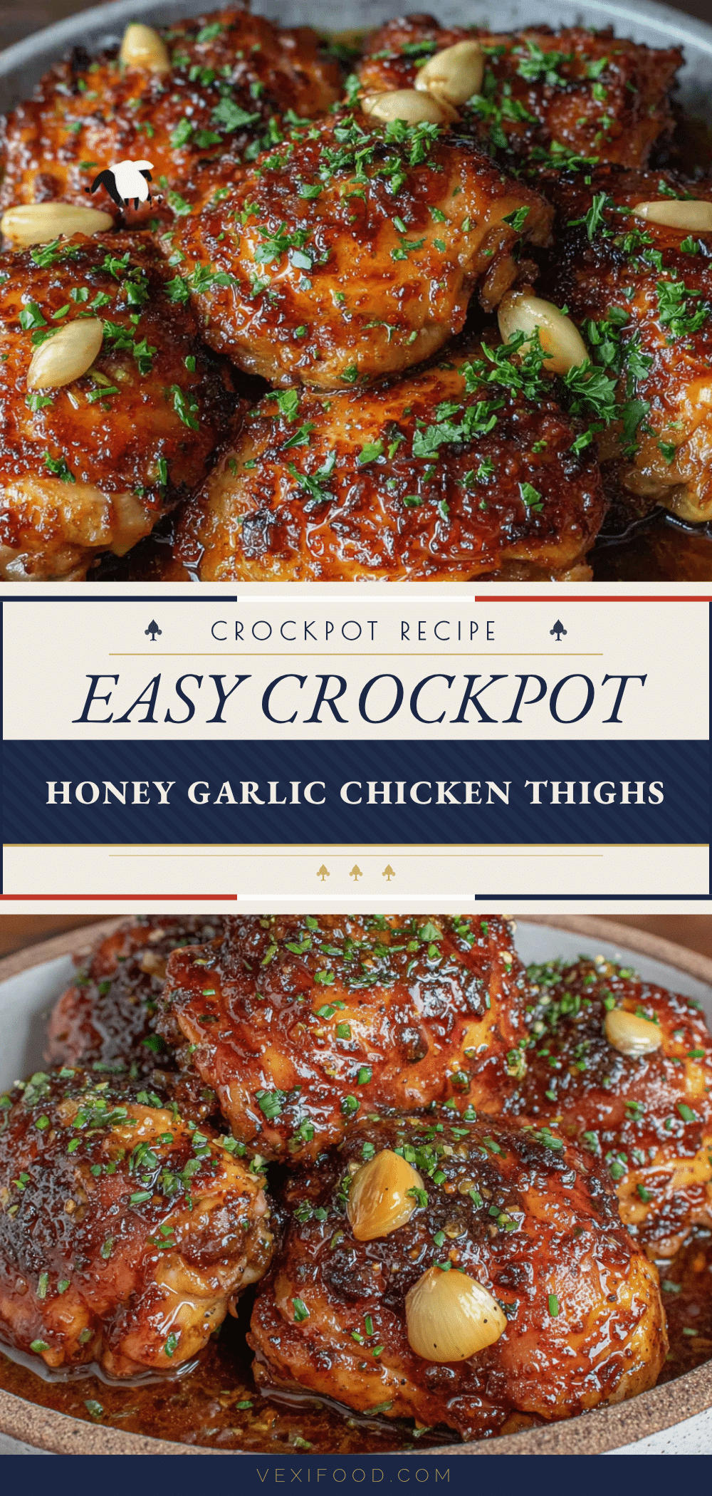 crockpot honey garlic chicken thighs recipe
