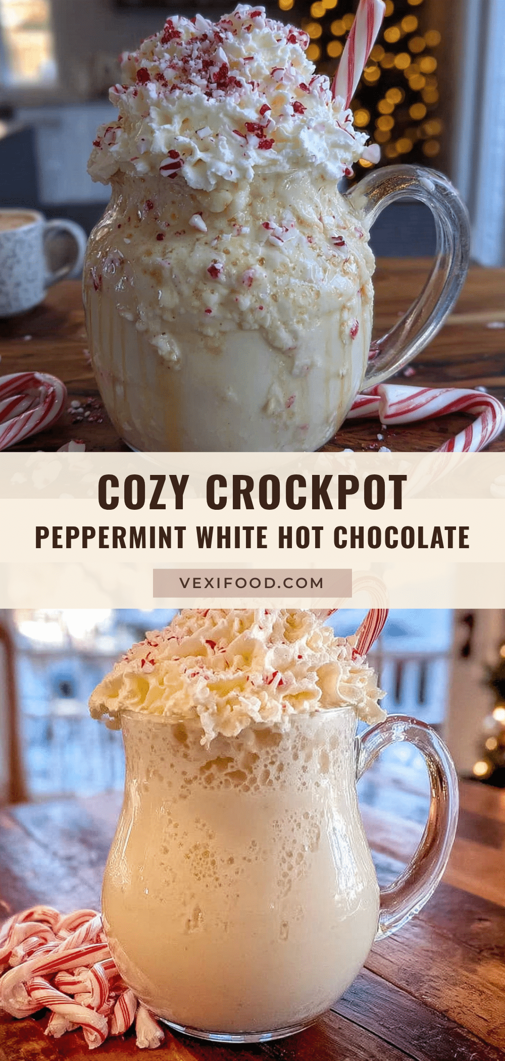 crockpot peppermint white hot chocolate recipe