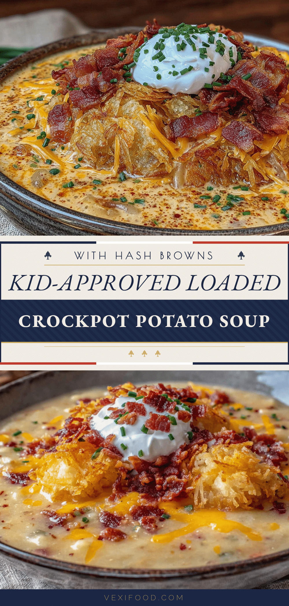 crockpot potato soup with hash browns recipe