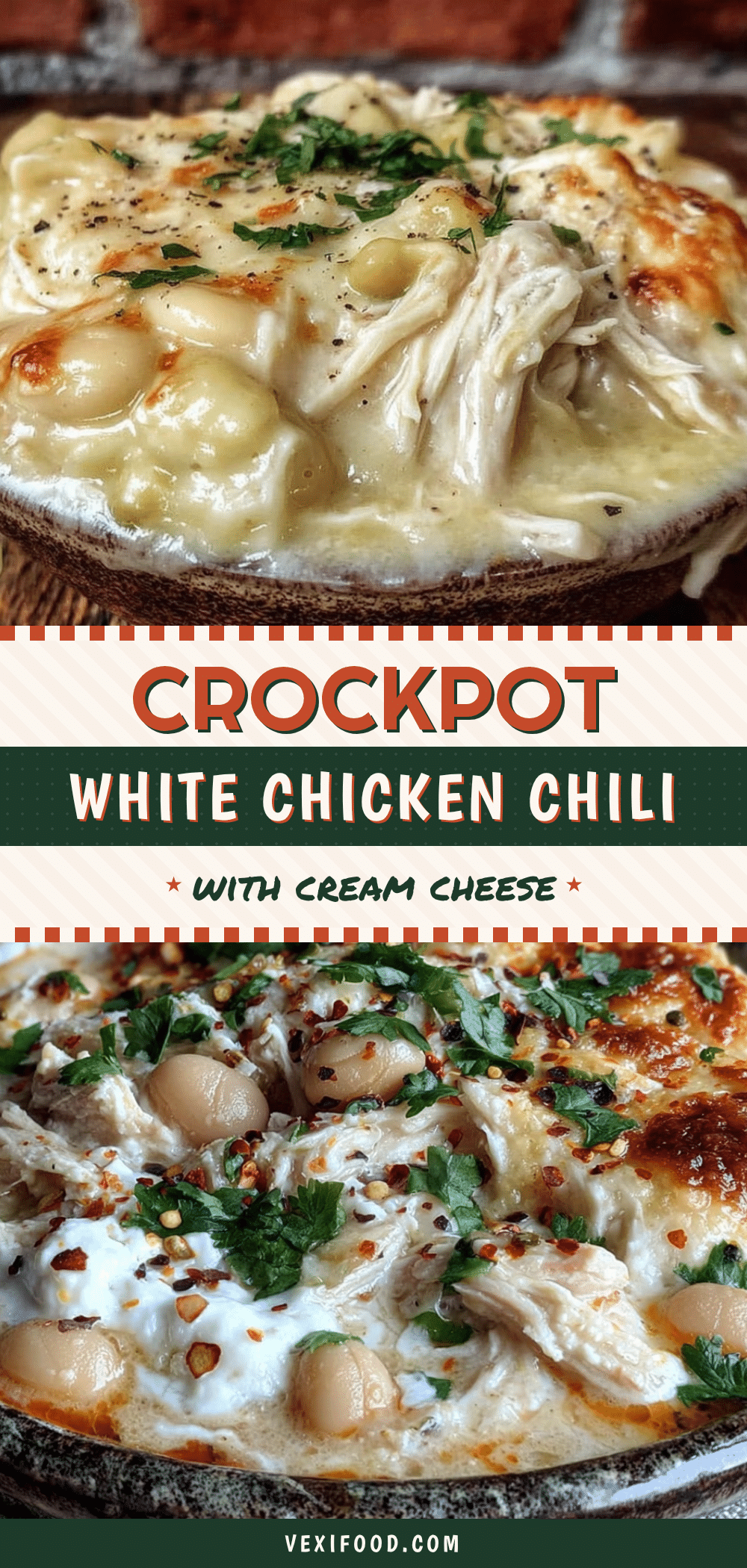 crockpot white chicken chili with cream cheese recipe