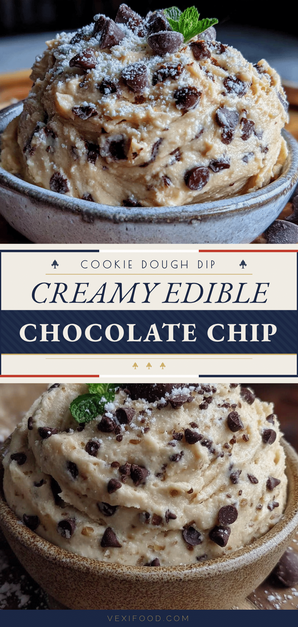 edible chocolate chip cookie dough dip recipe