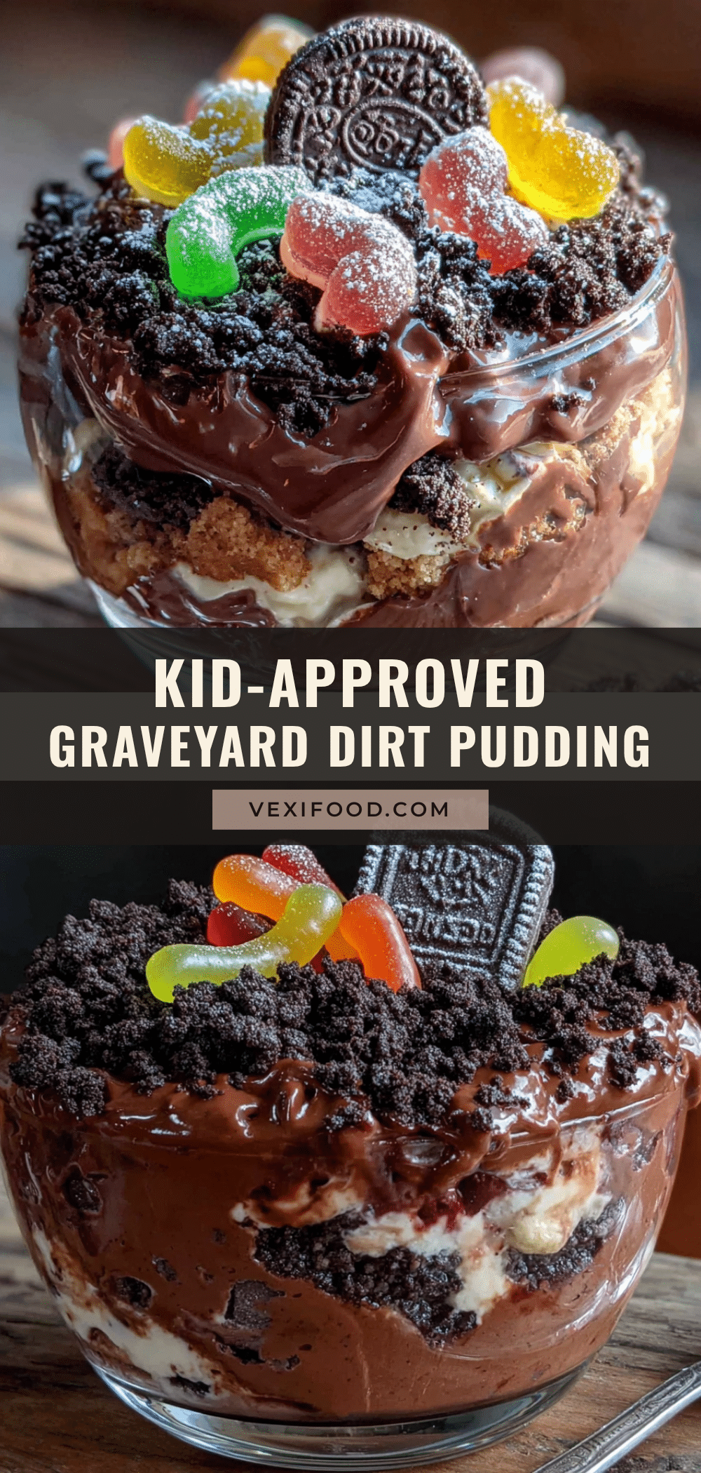 graveyard dirt pudding cups recipe