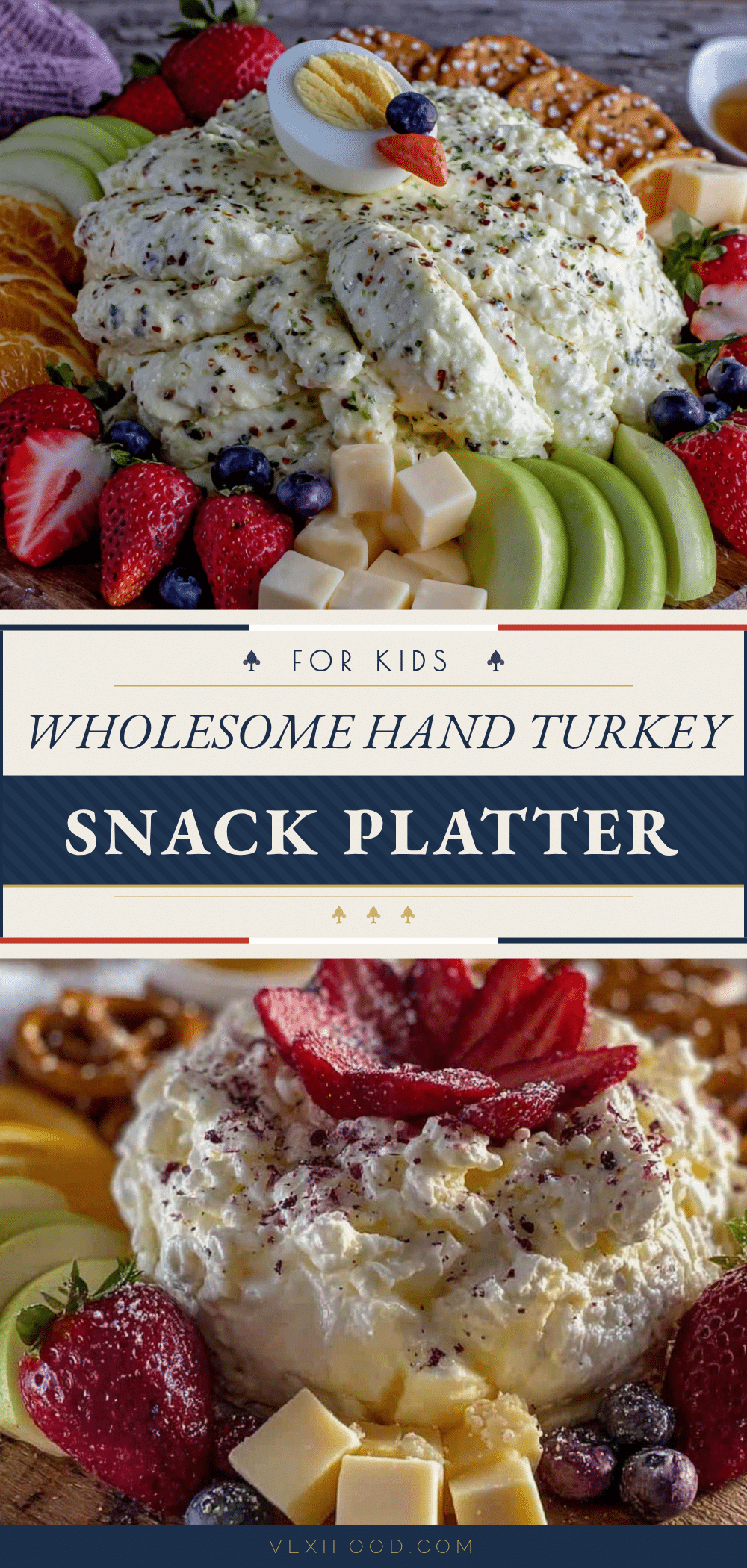 hand turkey snack platter recipe