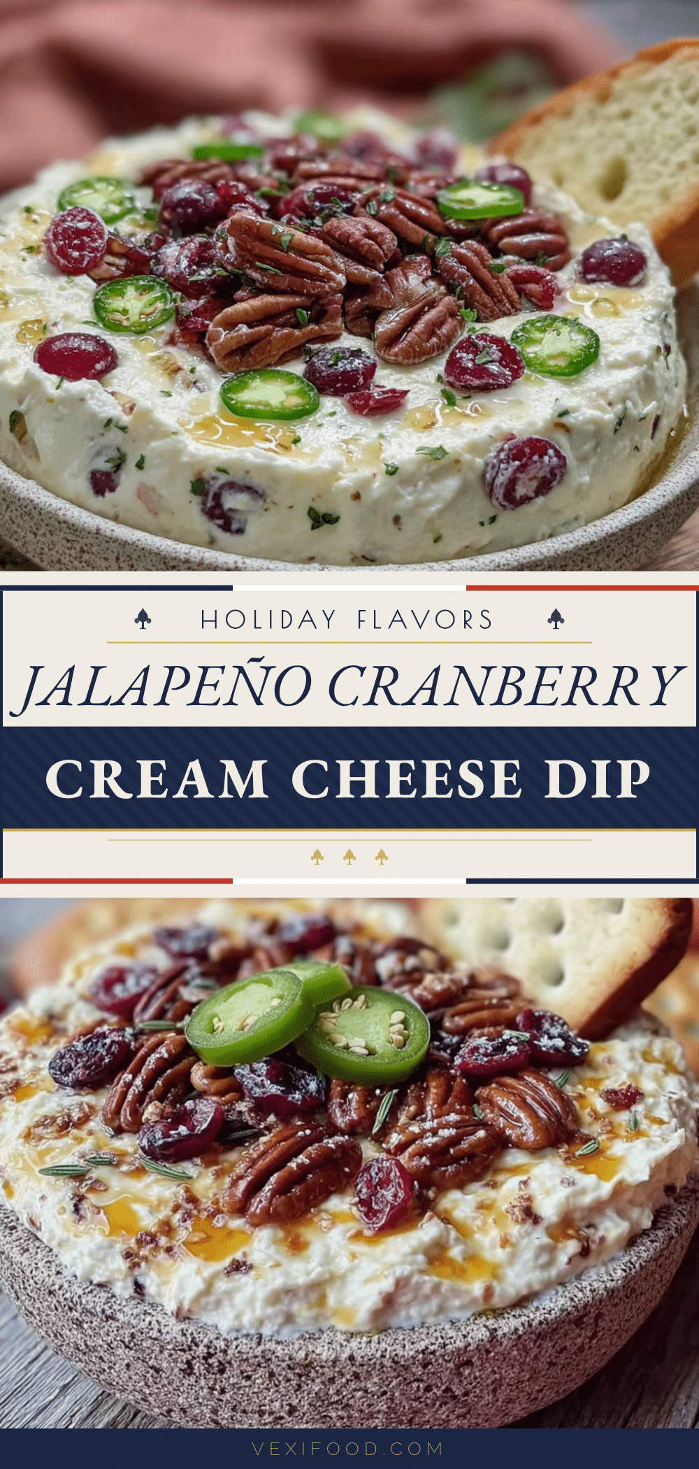 jalapeño cranberry cream cheese dip recipe