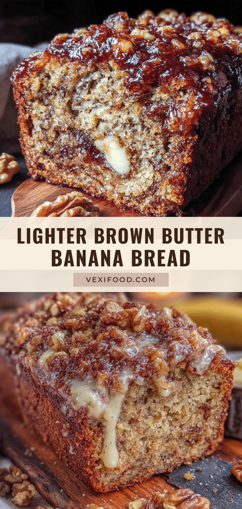 lighter brown butter banana bread recipe