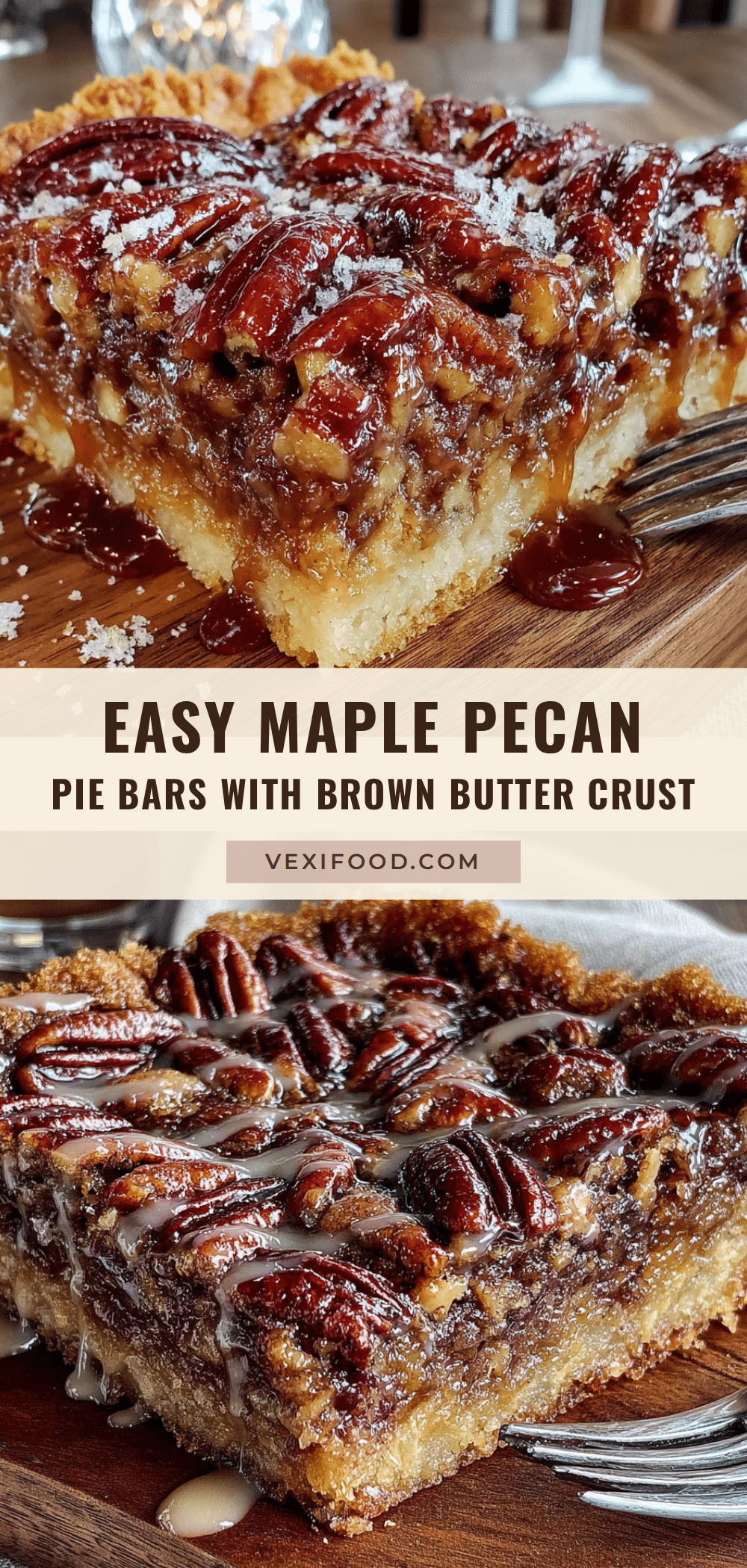 maple pecan pie bars recipe