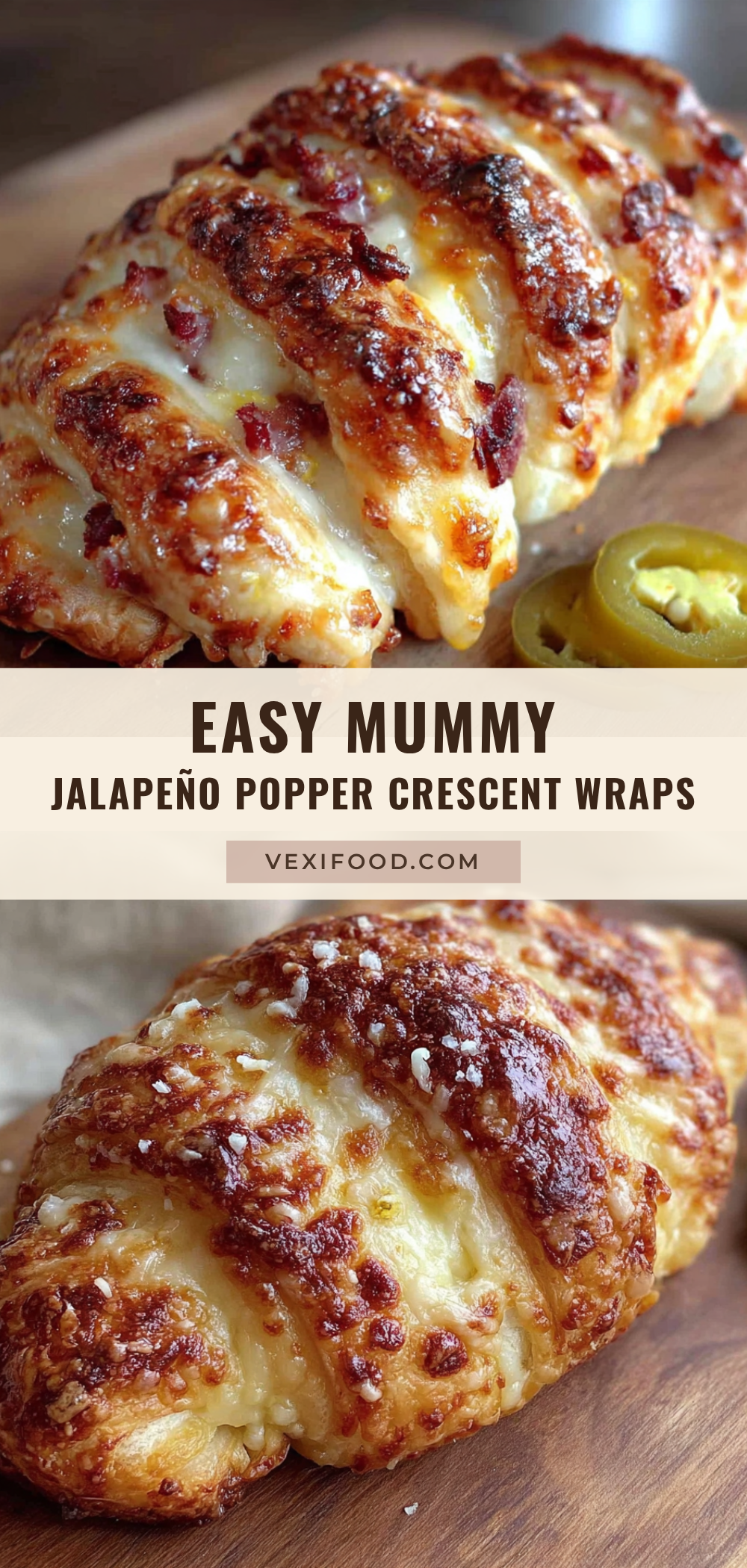 Mummy jalapeño popper crescent wraps recipe