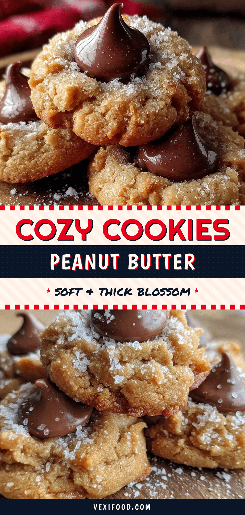 peanut butter blossom cookies recipe