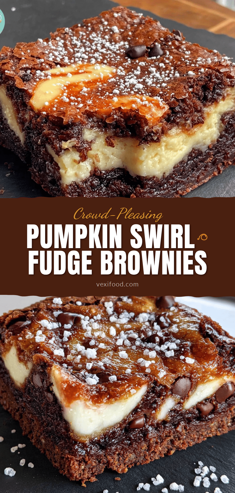 pumpkin swirl fudge brownies recipe