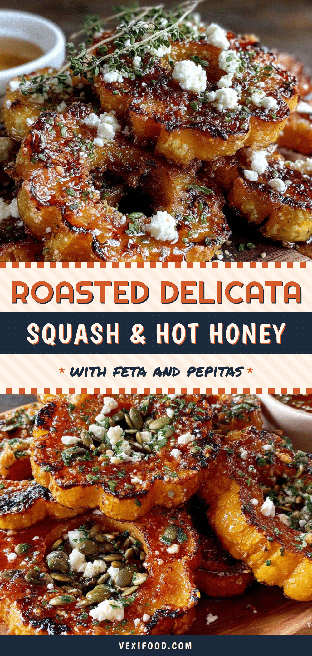 roasted delicata squash with hot honey recipe