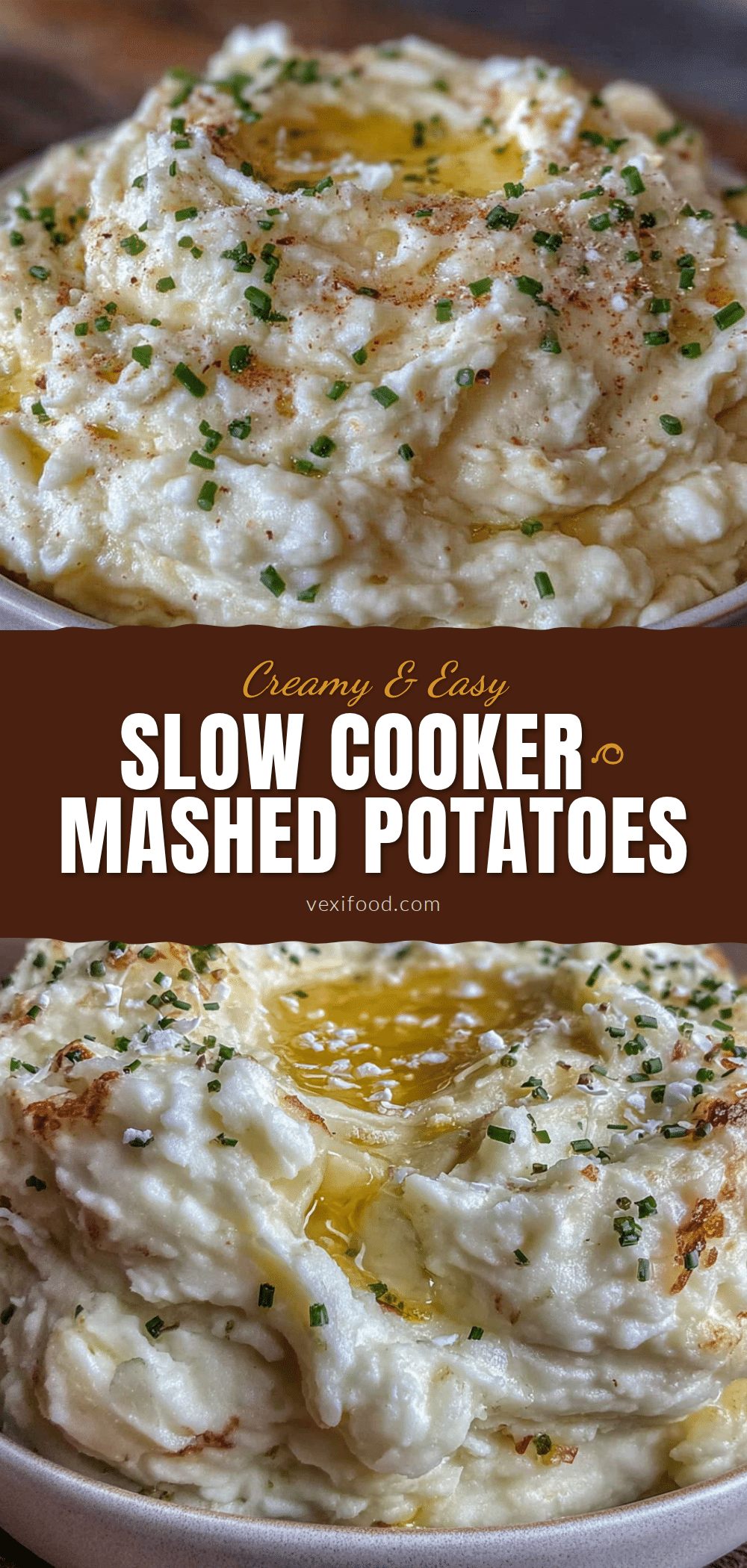 slow cooker mashed potatoes with chives recipe