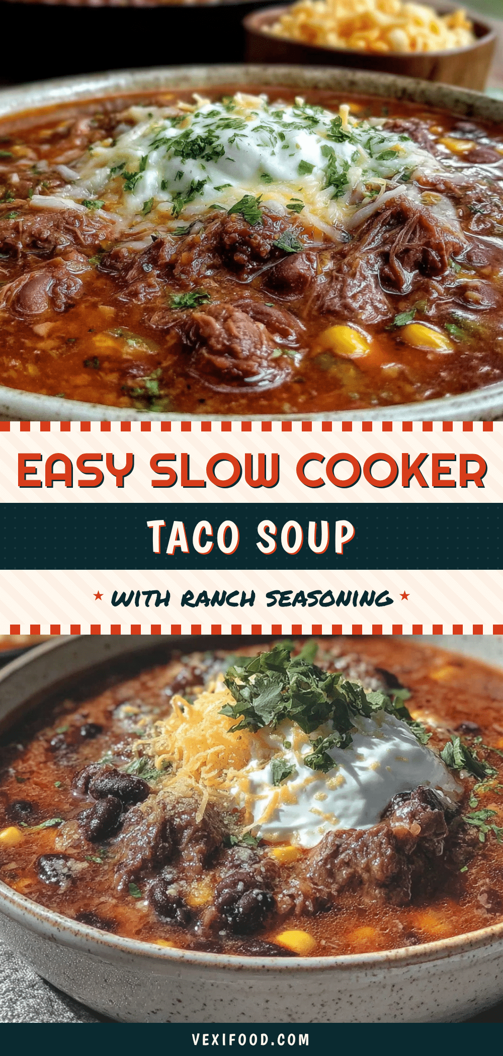 slow cooker taco soup with ranch seasoning recipe