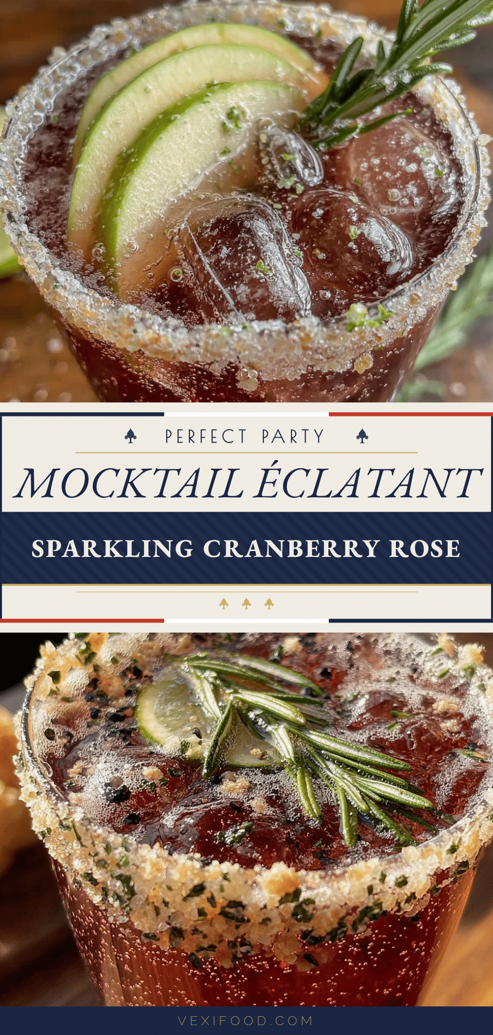 sparkling cranberry apple cider mocktail recipe