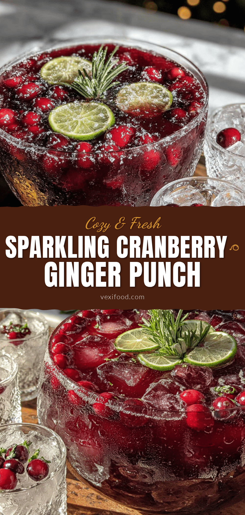 sparkling cranberry ginger punch recipe