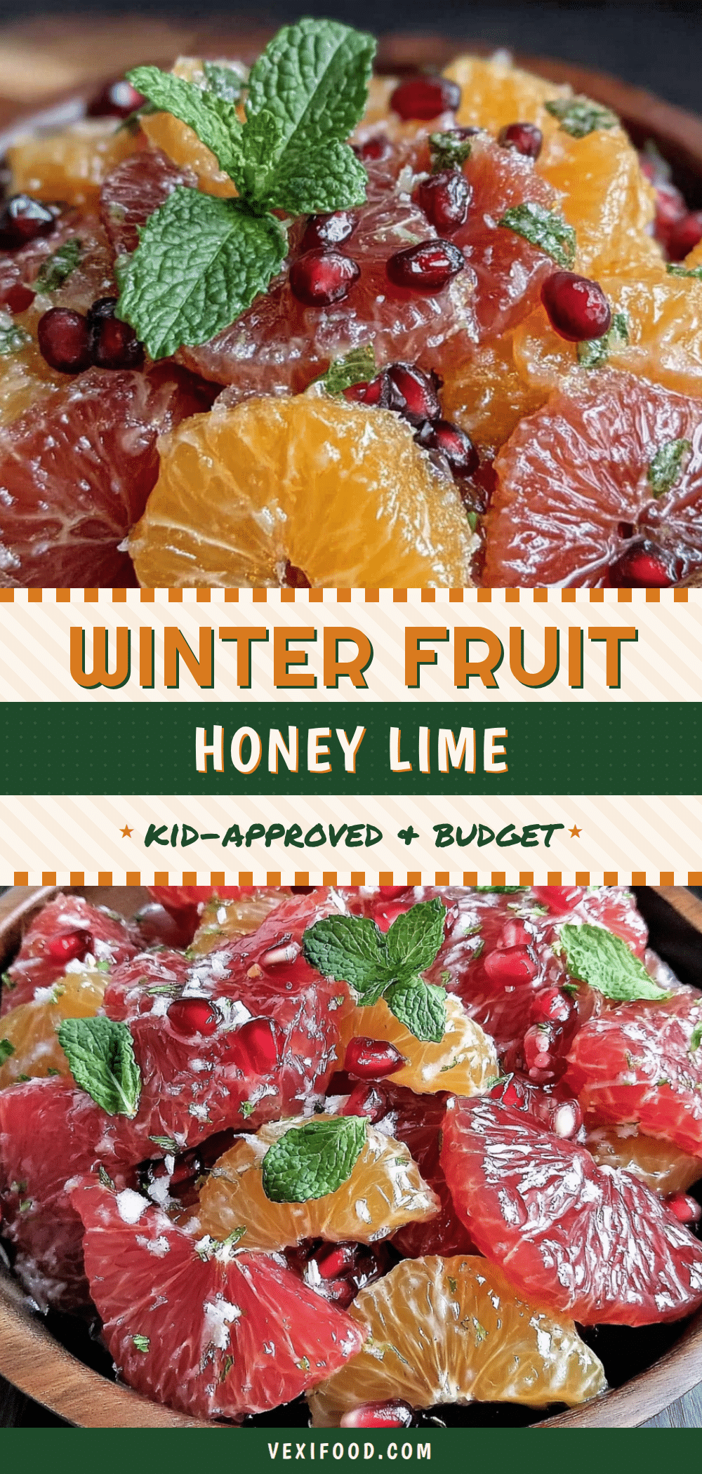 winter fruit salad with honey lime dressing recipe
