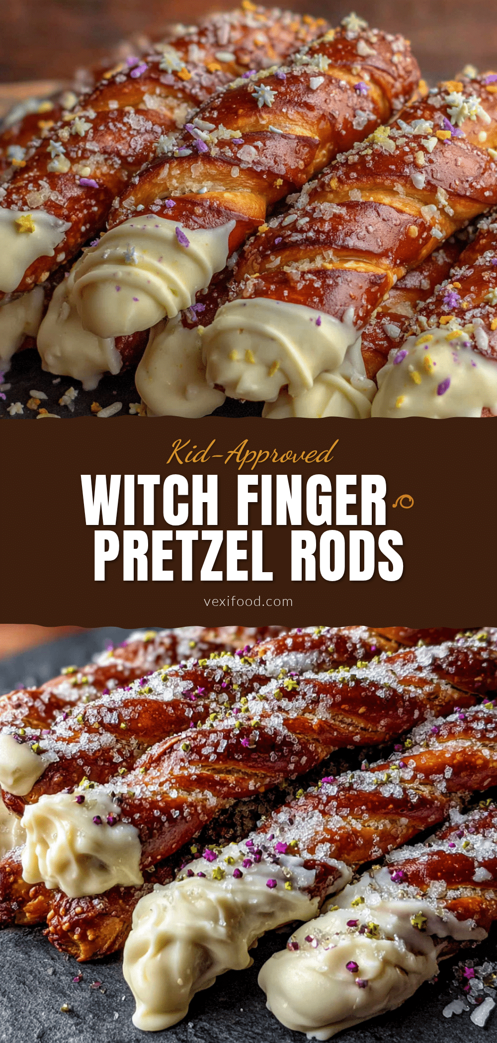 witch finger pretzel rods recipe