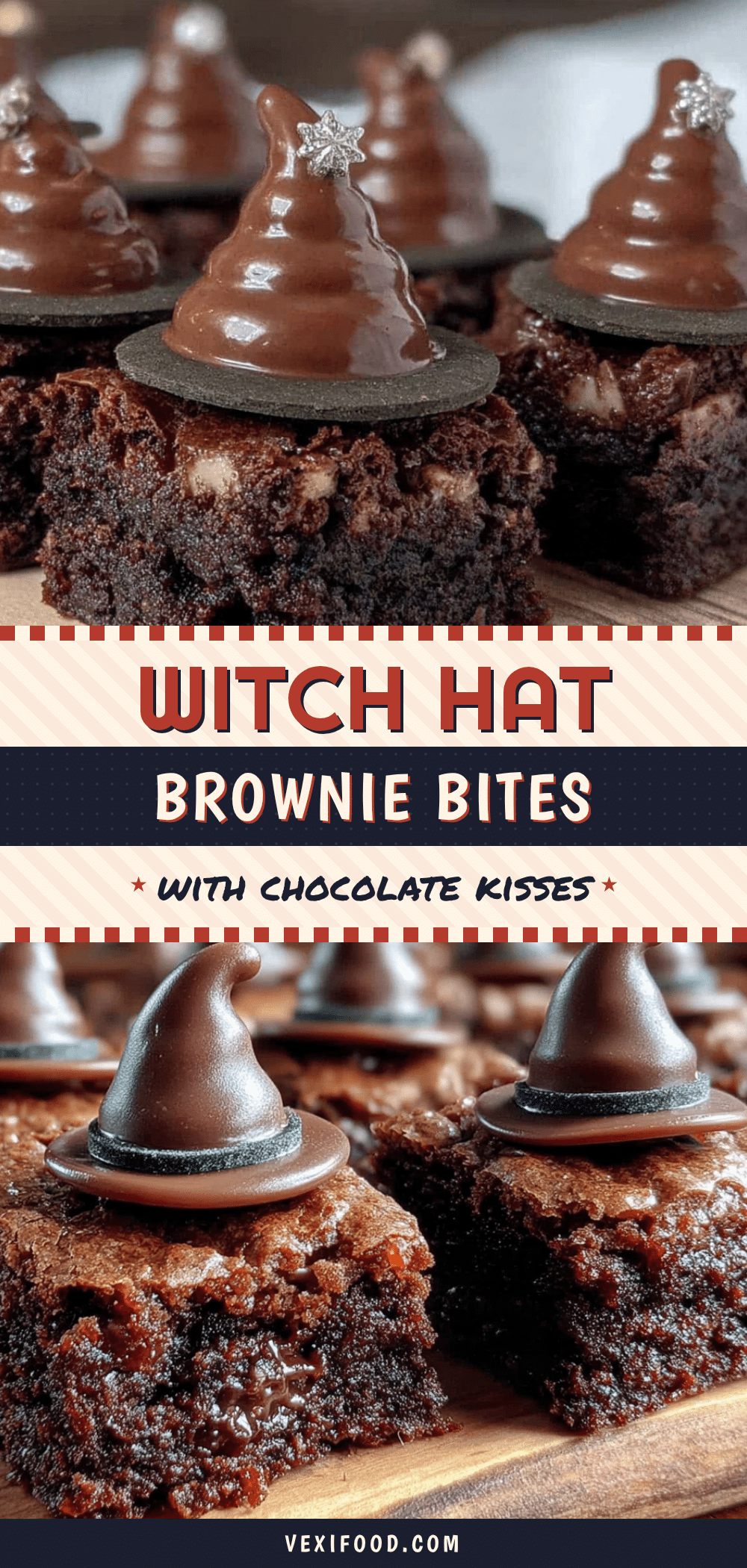 witch hat brownie bites recipe